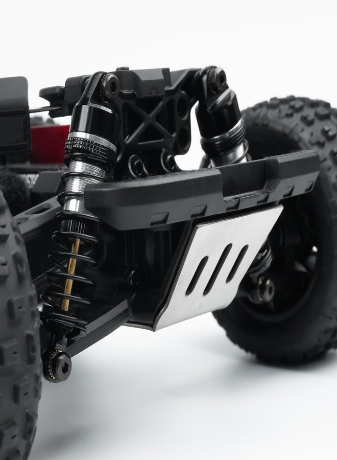 مجموعة ممتصات صدمات أمامية وخلفية من الألومنيوم من LSG، مقاس 58 مم، لسيارات Arrma 1/18 Granite Grom/Typhon Grom Mega 380-ARA2106، قطع غيار لترقية الشاحنات (أسود فضي) - Image 4